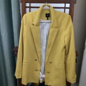 Jules & Leopold Mustard Blazer